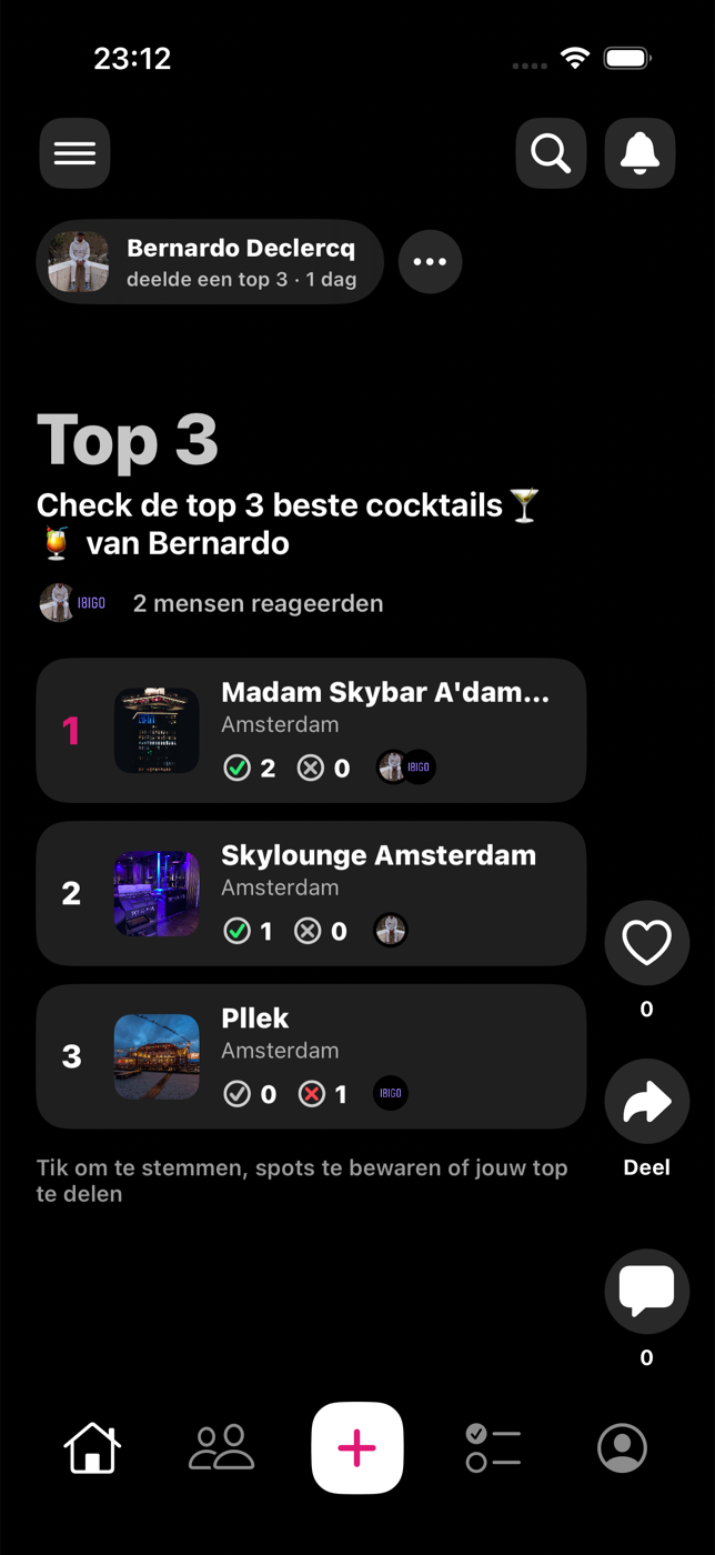 Een Top 3 van cocktailbars in de Ibigo app
